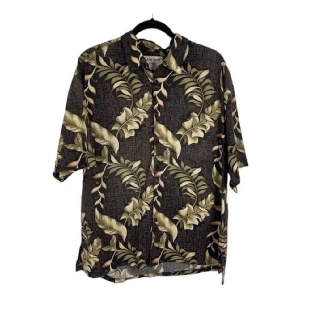 Vintage Cooke Street Honolulu Shirt Mens XL Button Up Hawaiian Cotton Heliconia